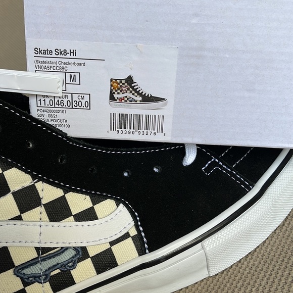 Vans Skate Sk8- Hi Skateistan Popcush  Checkerboard MEN`S - Picture 16 of 16